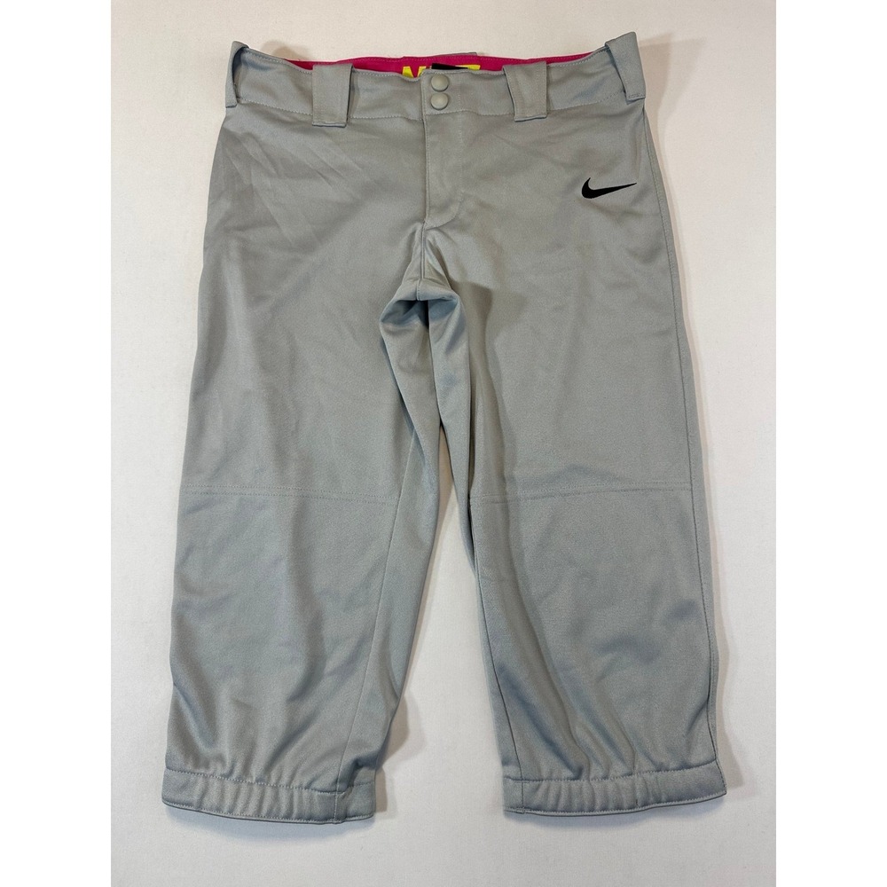 Nike Girls Diamond Invader Softball Pants Grey XL 812574-052 NWT Knickers